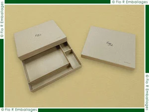 Miniature de coffret carton avec compartiments sur-mesure, format, disposition et quantité personnalisables