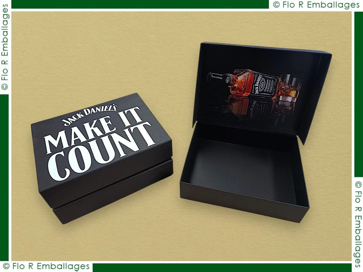 Coffret carton sur mesure pour bouteilles de vin et spiritueux