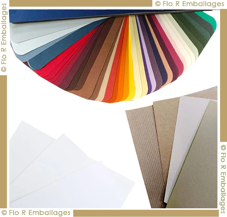 Papiers d’habillage lisses blanc kraft ou colorés pour coffrets carton