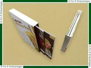 fourreaux carton rigide pour petites livres ou livrets, fabrication en carton compact