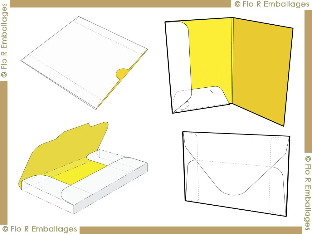 Pochettes et enveloppes en carton compact souple fabrication sur-mesure