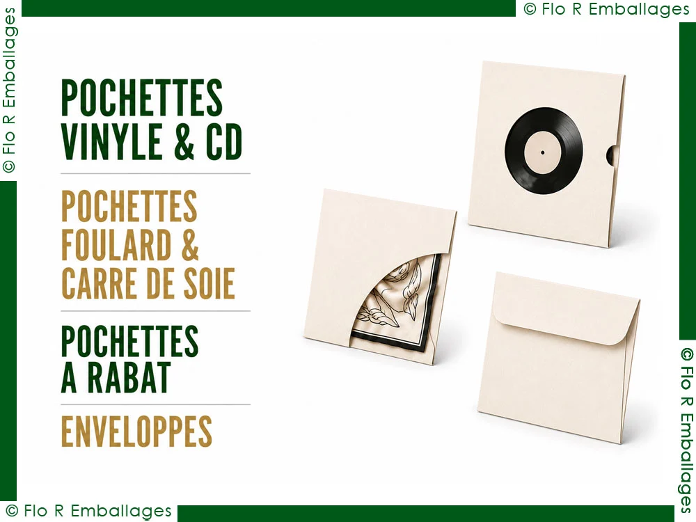 Pochettes carton et kraft sur-mesure
