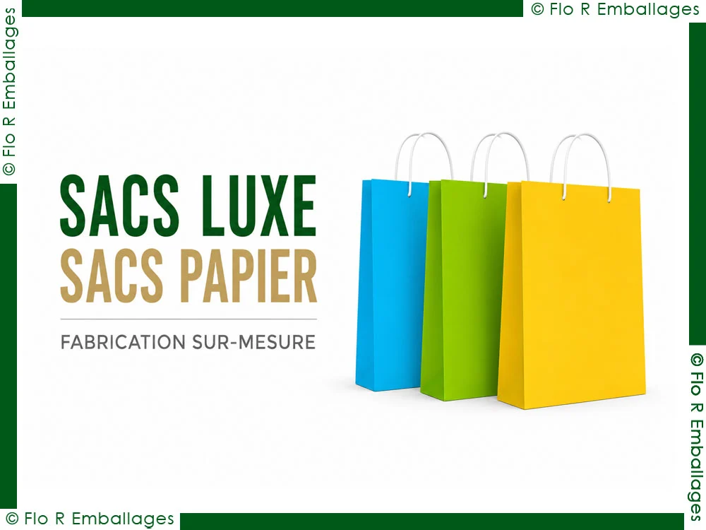 Sacs luxe carton souple personnalisés et sacs en papier imprimés
